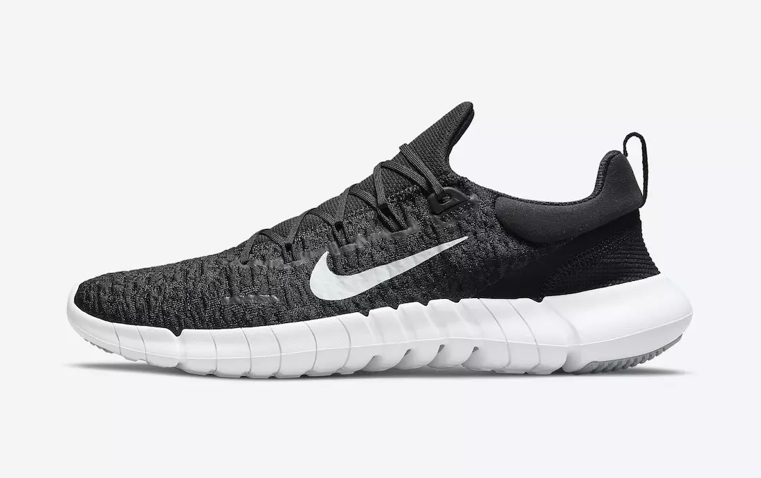 Nike Free Run 5.0 Đen Đen Khói Xám Trắng CZ1884-001 Ngày phát hành