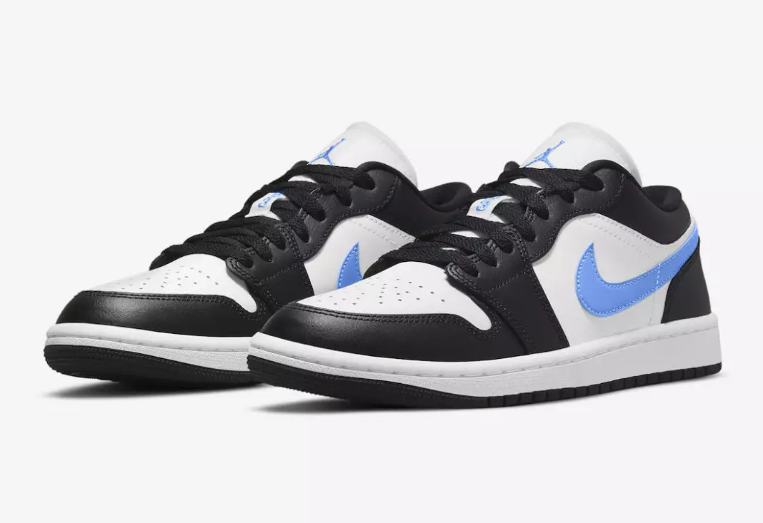 Air Jordan 1 Low Zwart University Blauw Wit DC0774-041 Releasedatum