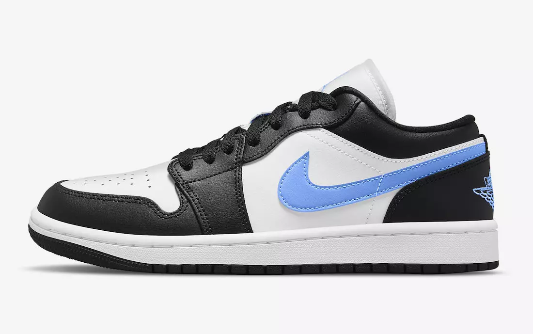 Air Jordan 1 Low Black University Blue White DC0774-041 გამოშვების თარიღი