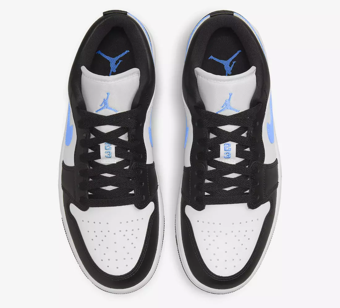 Air Jordan 1 Low Black University Blue White DC0774-041 Chiqarilgan sanasi