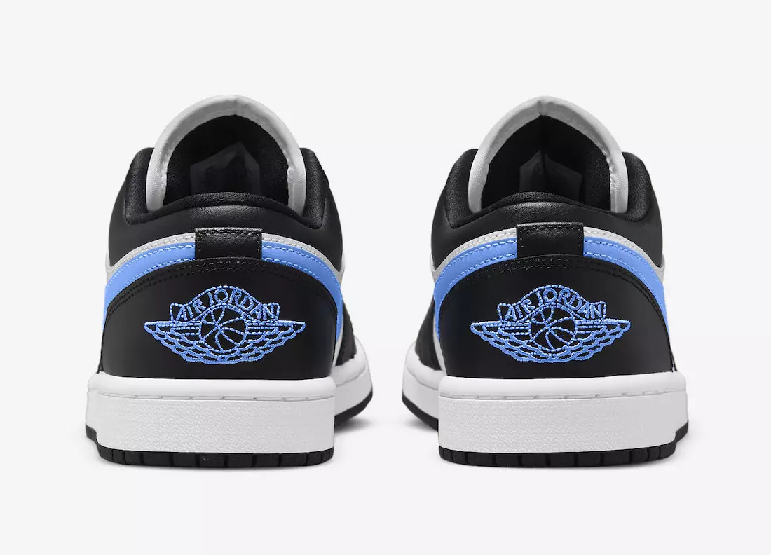 Air Jordan 1 Low Black University Blue White DC0774-041 გამოშვების თარიღი