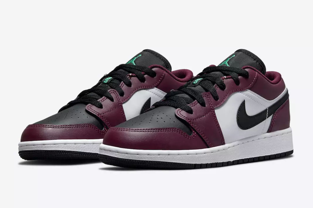 Air Jordan 1 Low SE GS Dark Beetroot Black Roma Green DM0589-635 Data di rilascio