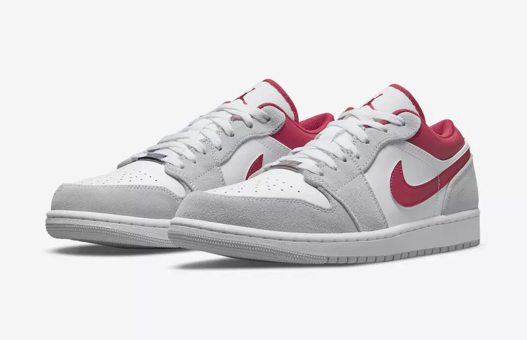 Air Jordan 1 Low White Harmaa Punainen DC6991-016 Julkaisupäivä