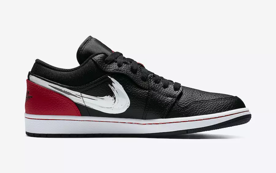 Дата выхода Air Jordan 1 Low Brushstroke Swoosh DA4659-001