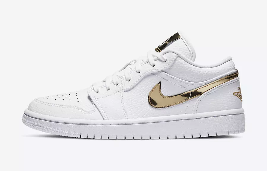 Air Jordan 1 Low White Metallic Gold CZ4776-100 Дата выпуска Цена