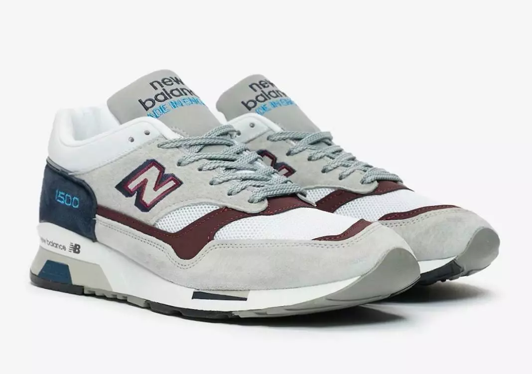 New Balance 1500 Tillverkad i England Grey Navy Burgundy M1500NBR