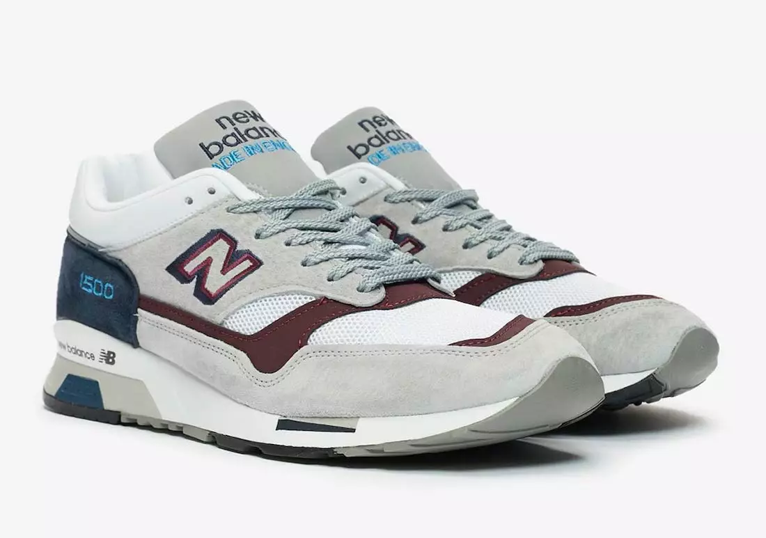 New Balance 1500 Made in England Grey Navy Burgundy M1500NBR