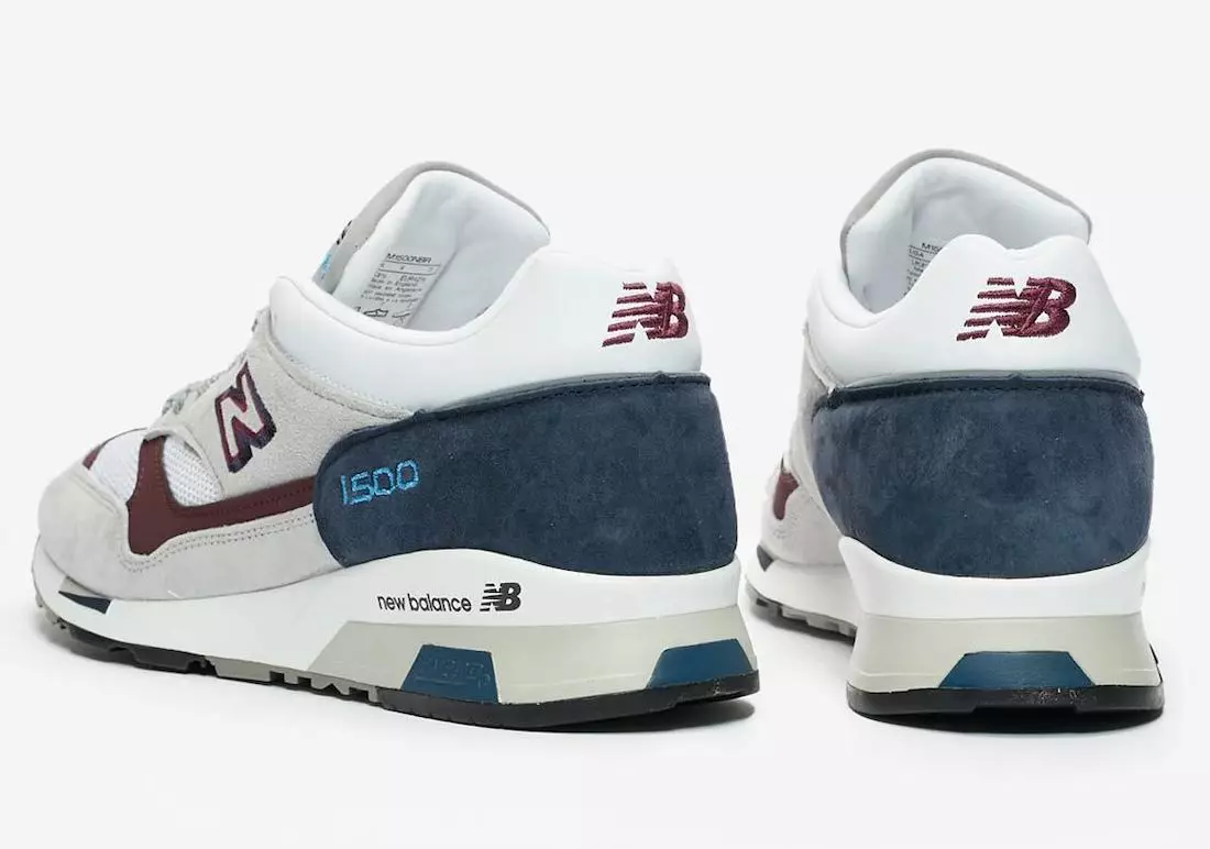 New Balance 1500 Angliyada ishlab chiqarilgan Grey Navy Burgundy M1500NBR