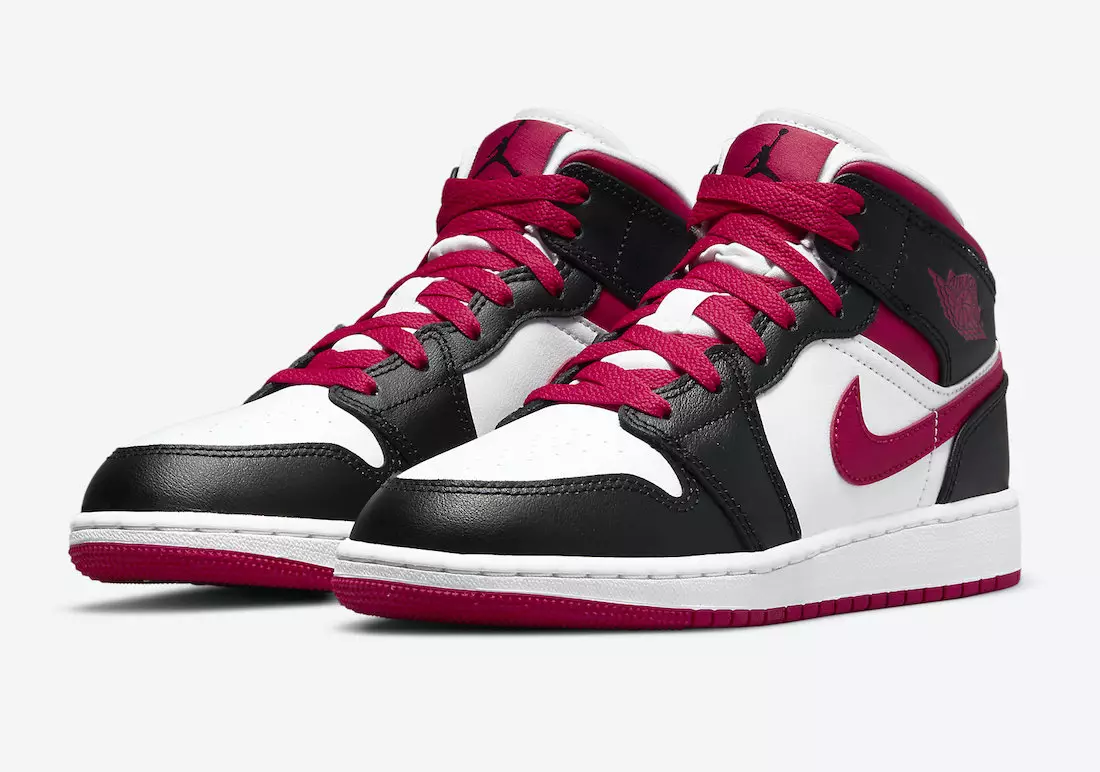 Air Jordan 1 Mid GS ақ қара қызыл 554725-016 Шығарылған күні