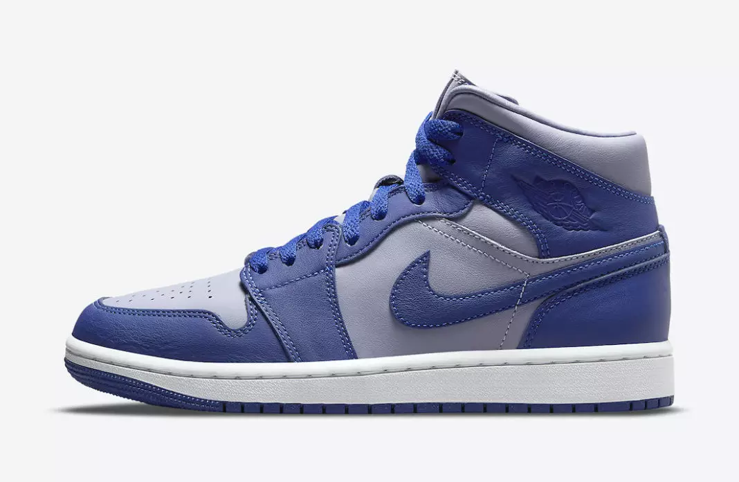 Air Jordan 1 Орташа сұр көк DH7821-500 Шығарылған күні