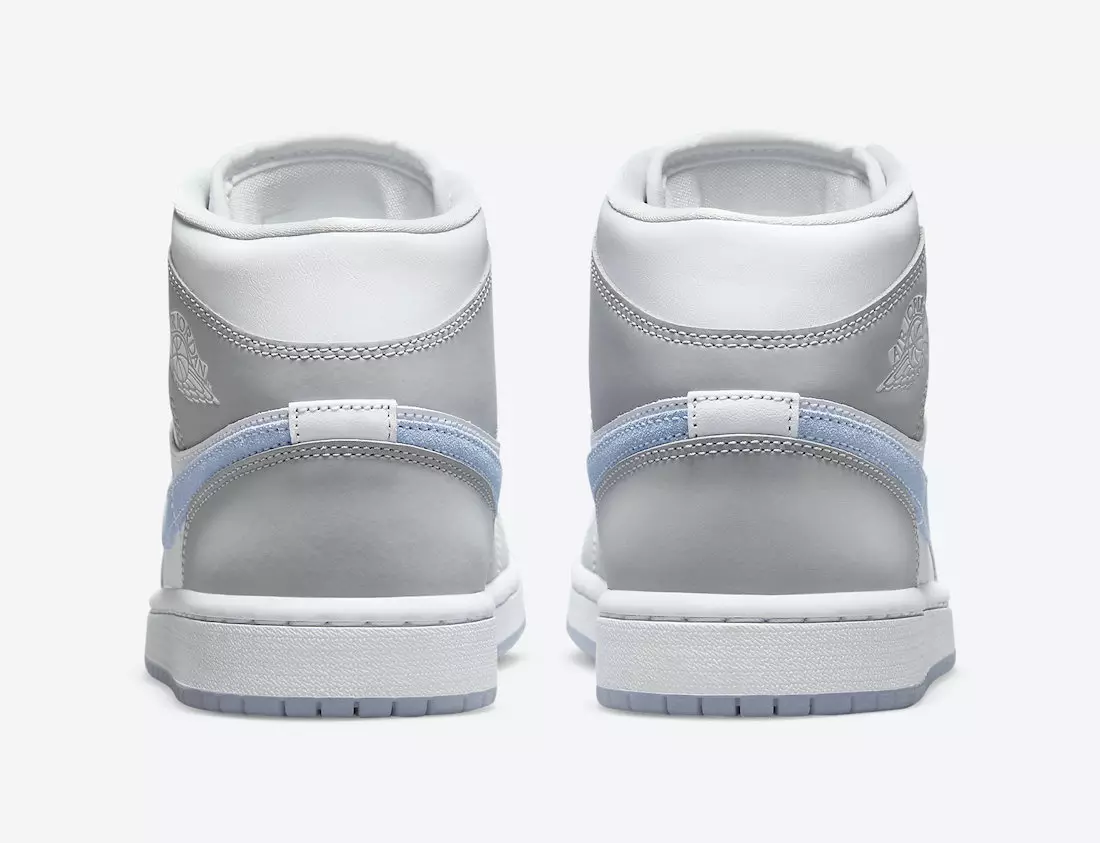 Air Jordan 1 Mid WMNS White Grey Blue BQ6472-105 Дата на издаване