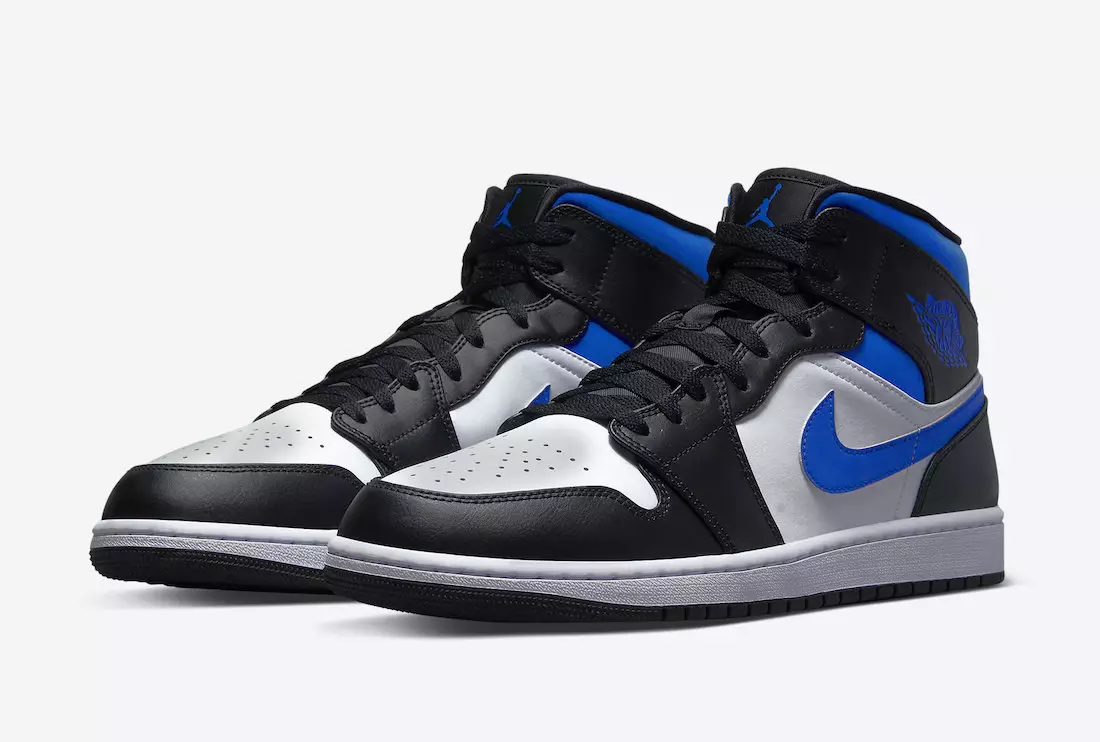 Air Jordan 1 Mid Black White Royal 554724-140 Tarehe ya Kutolewa