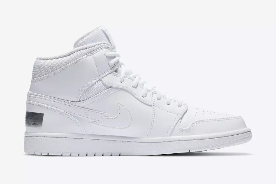 Air Jordan 1 Mid Euro Tour Swoosh On Tour 2020 CW7589-100 გამოშვების თარიღი