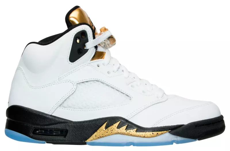 Air Jordan 5 Olympic Gold Medal Tongue