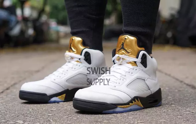 Olimpijski Air Jordan 5 Metallic Gold