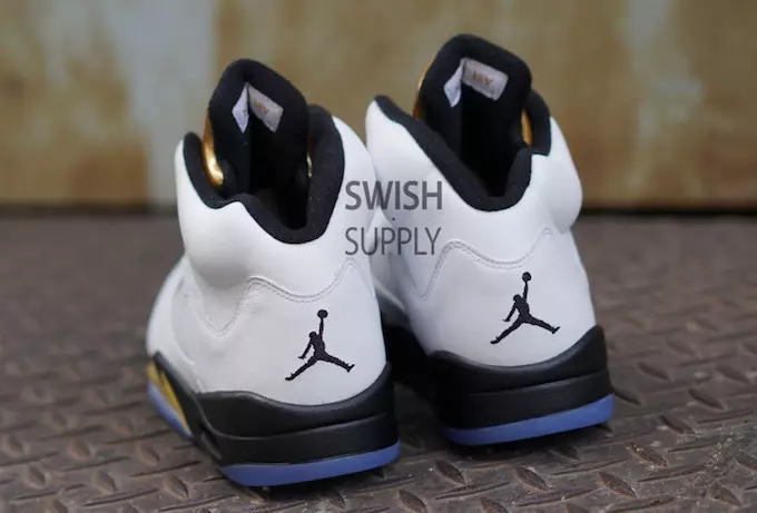 Olympic Air Jordan 5 málmgull