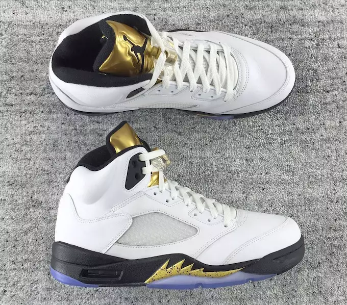 Дата выпуску залатых алімпійскіх медалёў Air Jordan 5