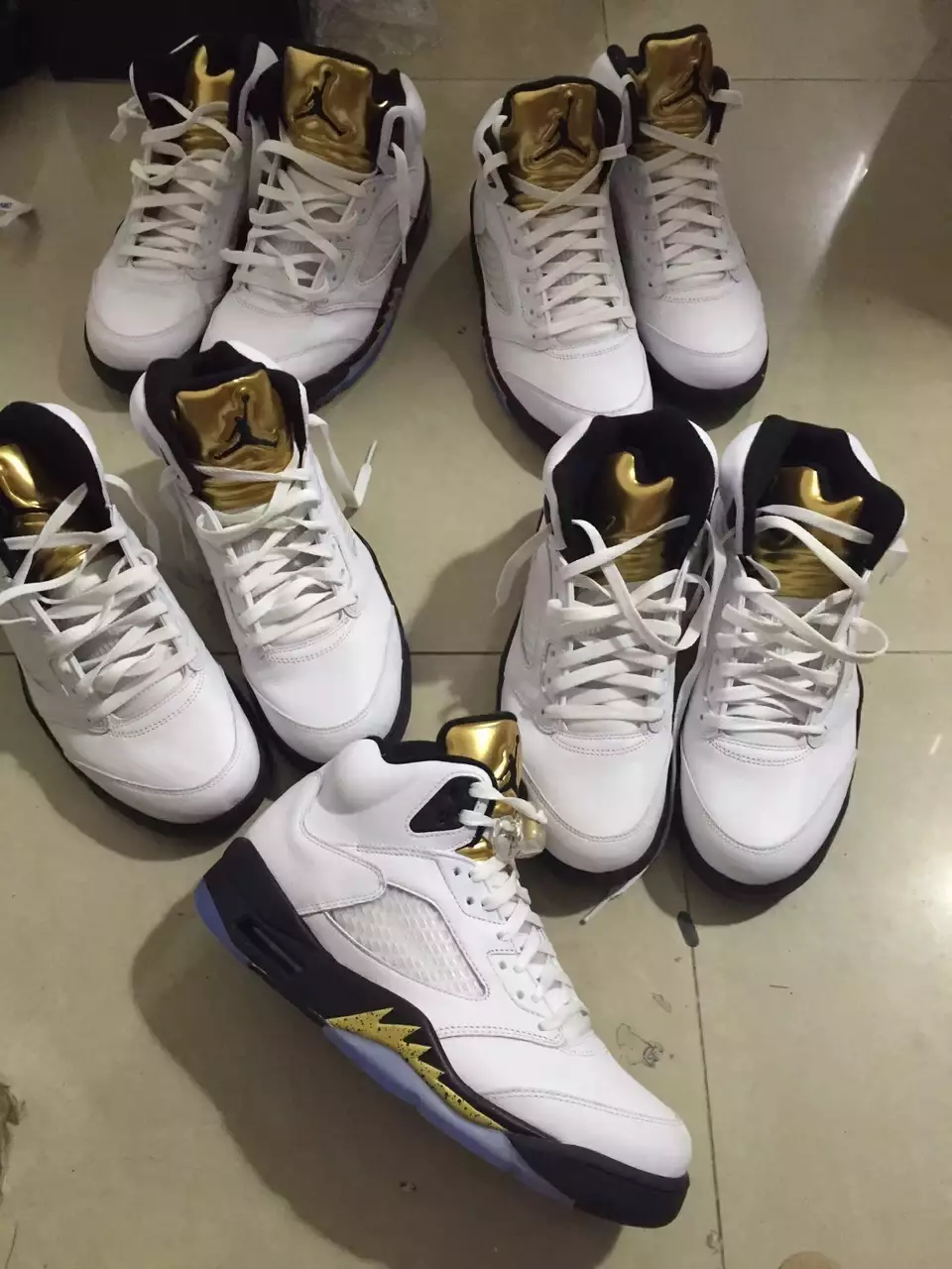 Olympic Air Jordan 5 Gold Tongue