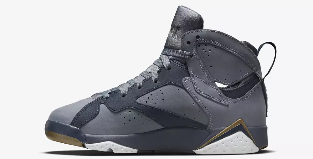 Air Jordan 7 Mavi Alacakaranlık Metalik Altın Obsidyen Beyaz