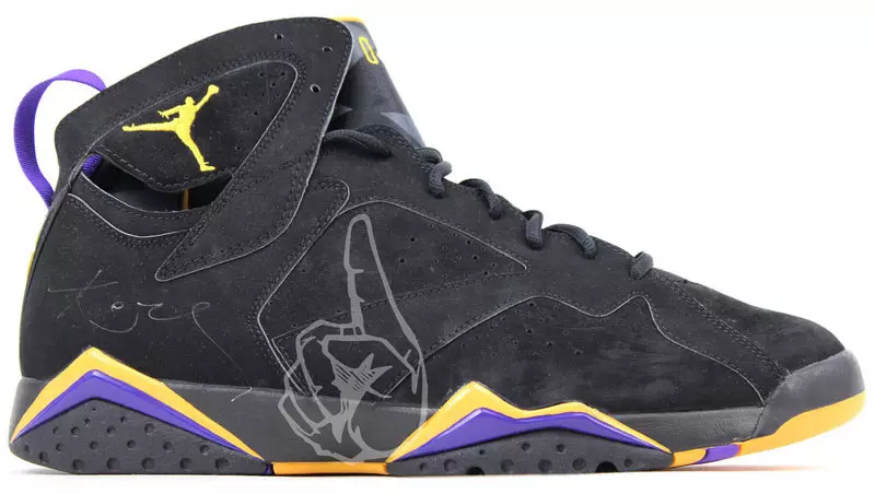 Air Jordan 7 Коби Брайант Лейкерс на выезде PE