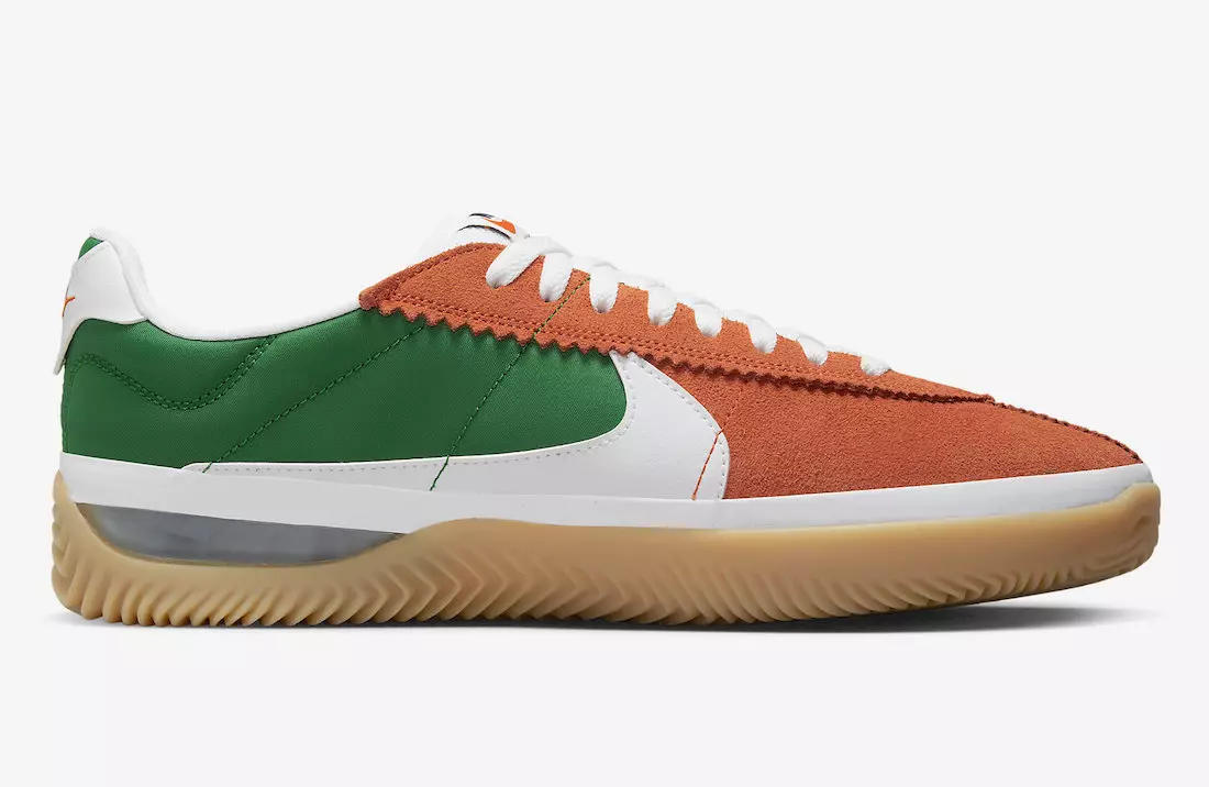 Nike BRSB Orange Green Gum DH9227-800 väljalaskekuupäev