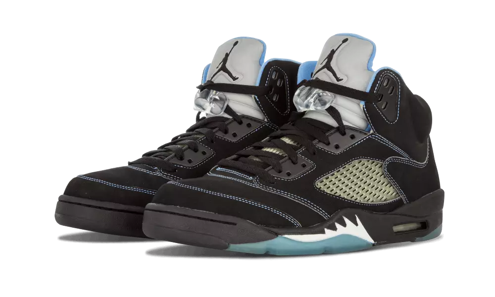 Air Jordan 5 Black University Blue 314259-041 Дата на издаване 2006 г.