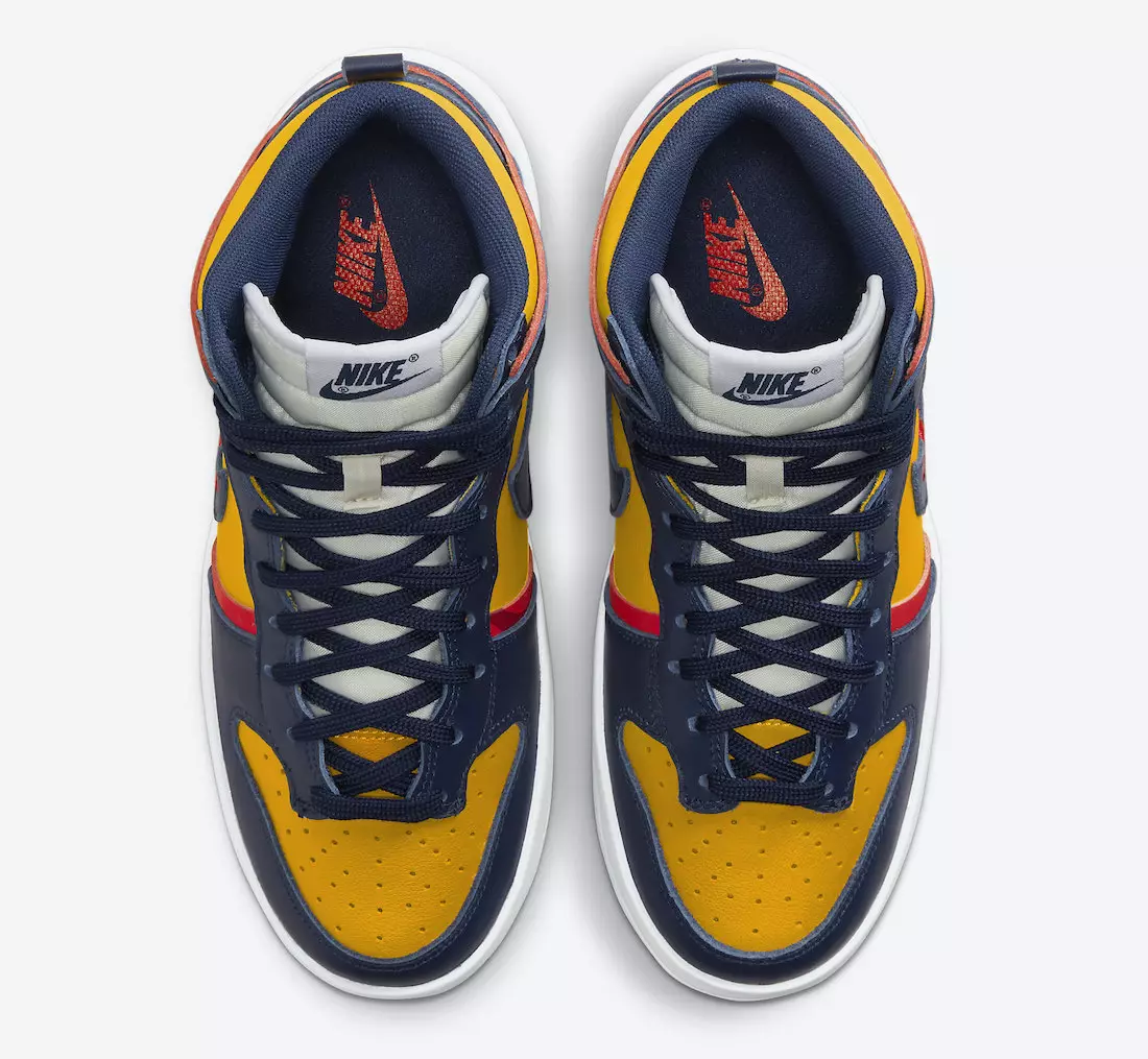 تاریخ انتشار Nike Dunk High Rebel Michigan DH3718-701