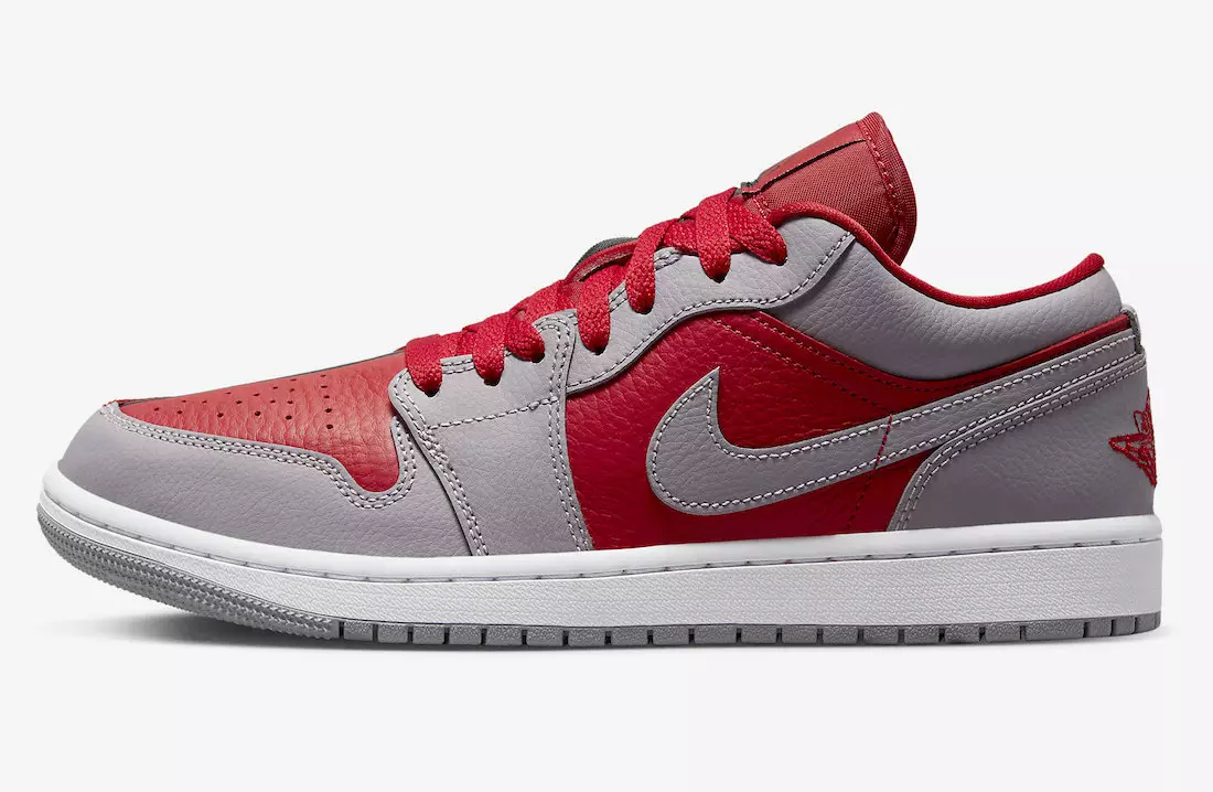 Air Jordan 1 Low SE Split חדר כושר אדום מלט אפור שחור לבן DR0502-600 תאריך שחרור