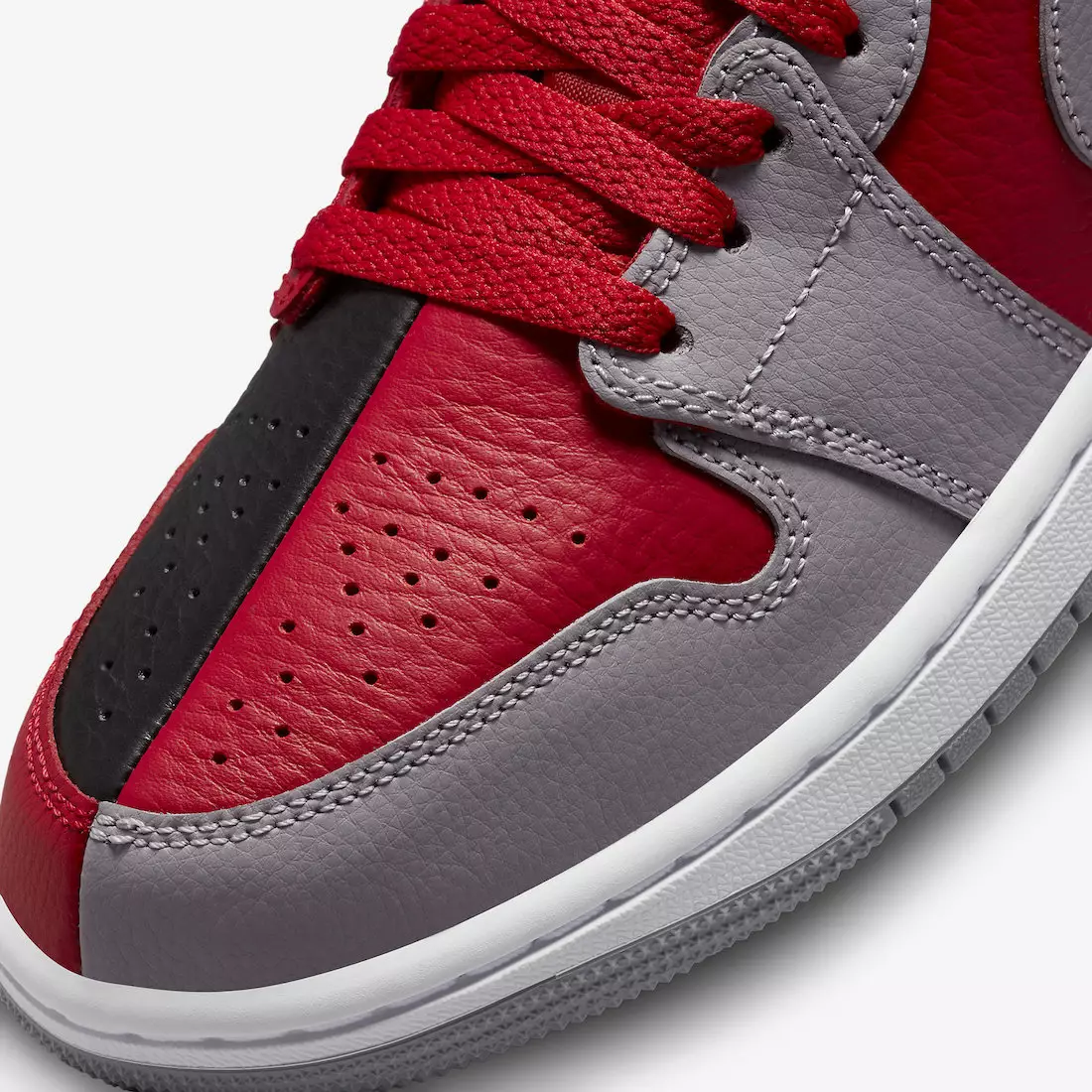 Air Jordan 1 Low SE Split Gym Red Cement Grey Black White DR0502-600 Թողարկման ամսաթիվ