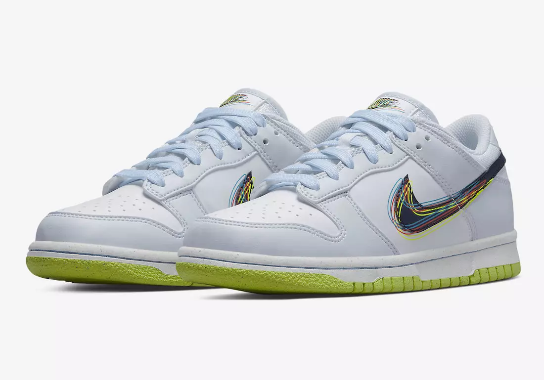 Nike, Çocuklar İçin 3 Boyutlu Swoosh'lu Dunk Low'u Tanıttı