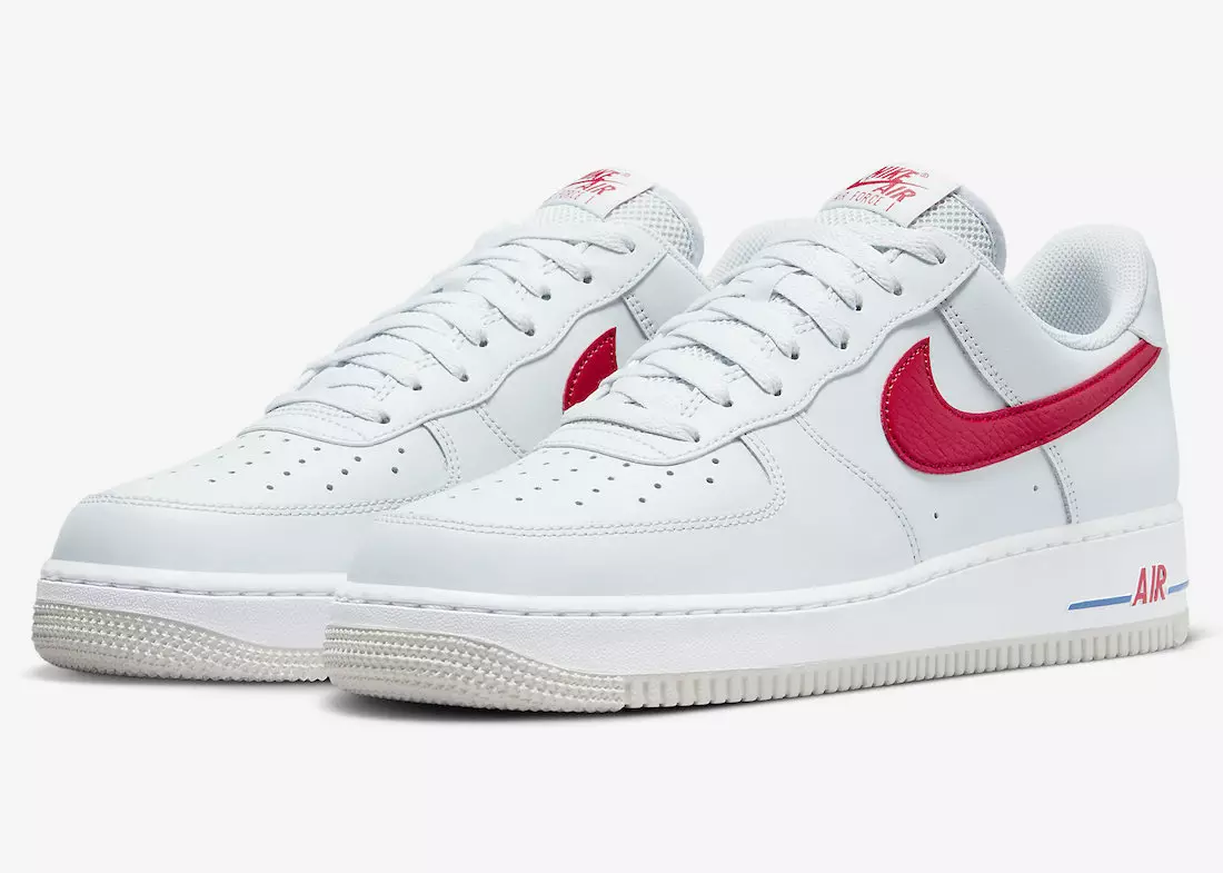 Nike Air Force 1 niski bijeli crveni plavi DX2660-001 Datum izlaska