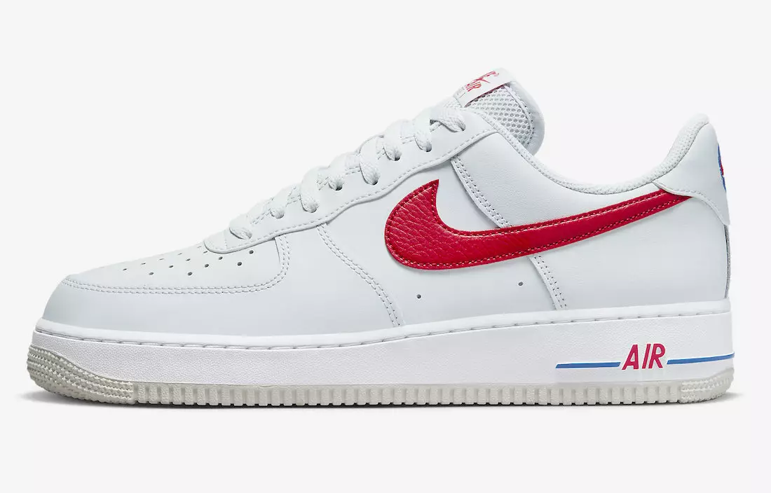 Nike Air Force 1 Alacsony fehér Piros Kék DX2660-001 Megjelenés dátuma