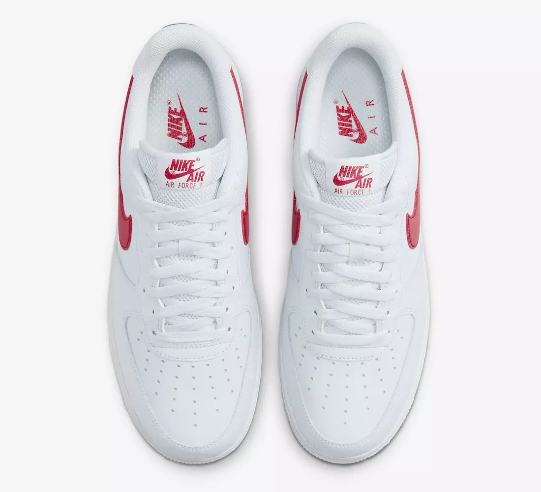 Ημερομηνία κυκλοφορίας Nike Air Force 1 Low White Red Blue DX2660-001