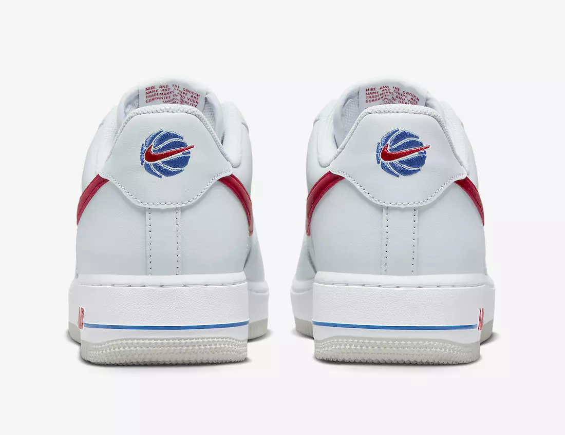 Ημερομηνία κυκλοφορίας Nike Air Force 1 Low White Red Blue DX2660-001