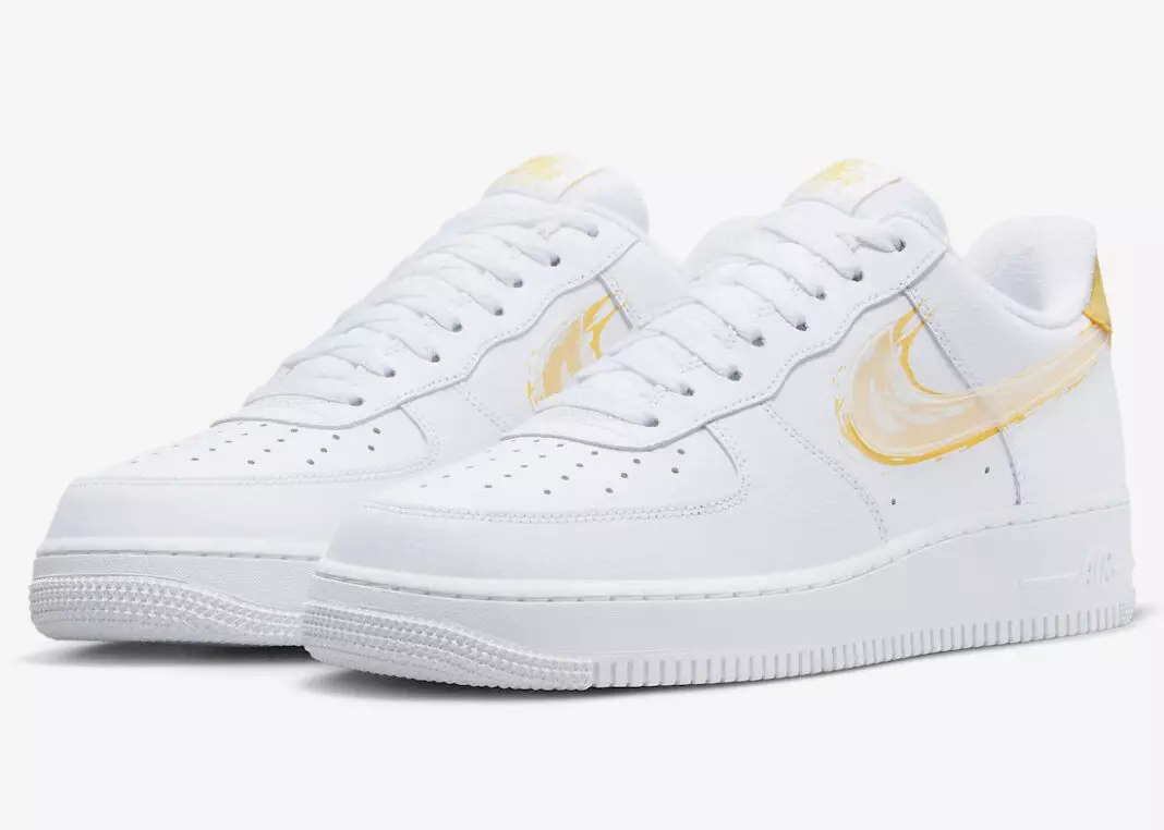 Nike Air Force 1 Low Brushstroke Swoosh DX2646-100 გამოშვების თარიღი