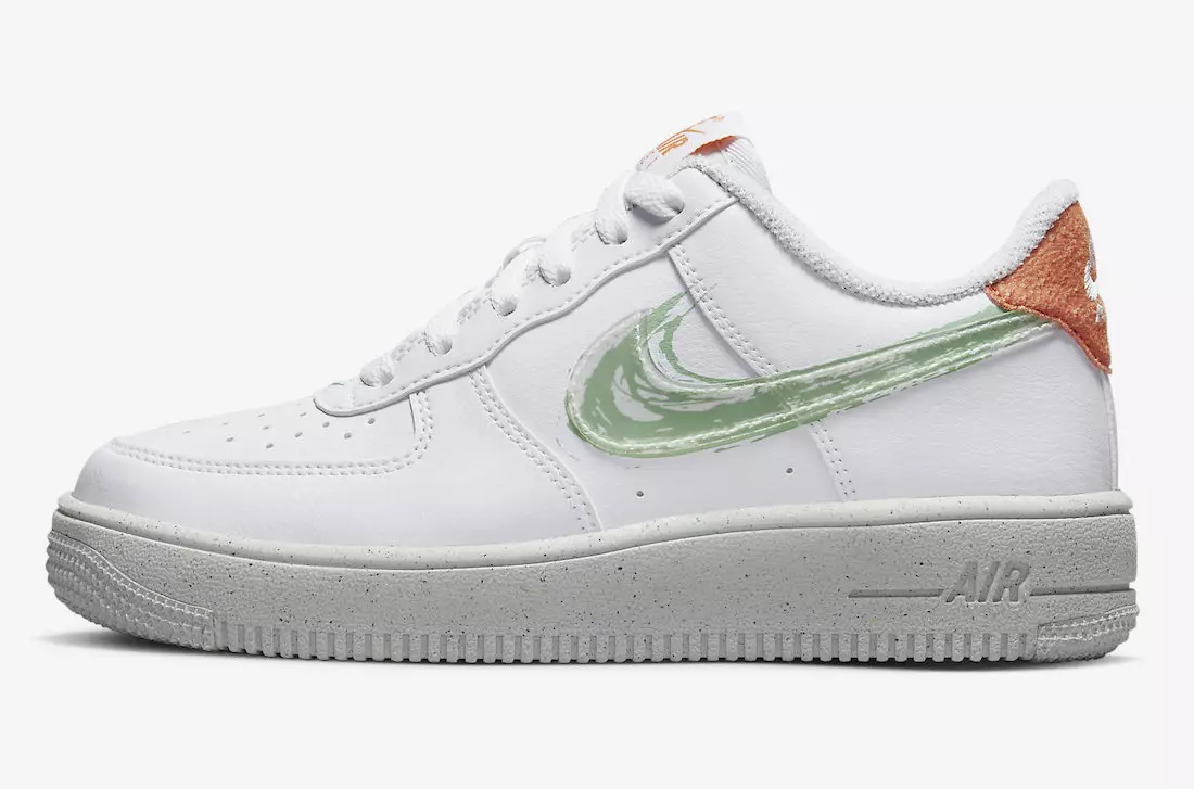 Tarehe ya Kutolewa ya Nike Air Force 1 Low Brushstroke Swoosh DX3067-100