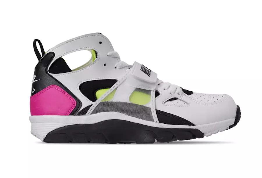 Sommerklar Nike Air Trainer Huarache i Laser Fuchsia og Volt 50127_1