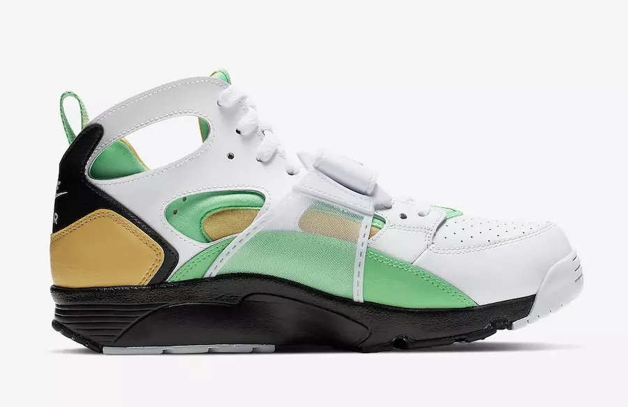 Nike Air Trainer Huarache White Gold Green 679083-108 Megjelenés dátuma