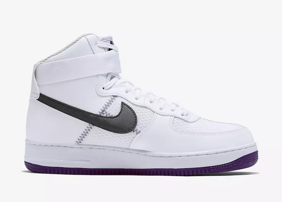 Nike Air Force 1 High White Geriichtshaff Purple CI1117-100 Release Datum