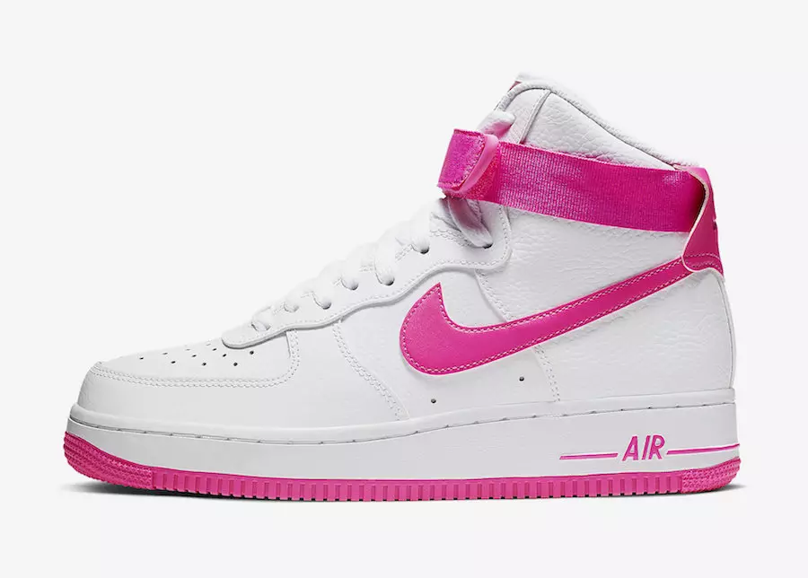 Nike Air Force 1 High White True Berry Laser Fuchsia 334031-110 გამოშვების თარიღი