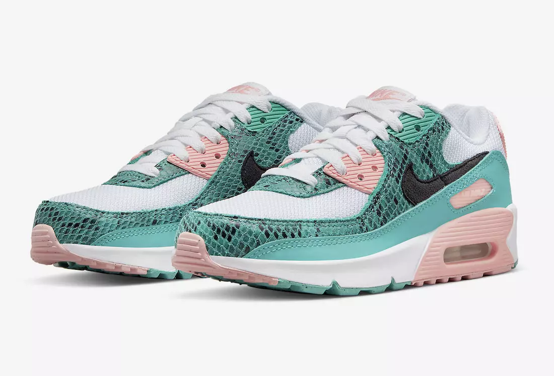 Nike ajoute une peau de serpent verte à cette Air Max 90 pour enfants