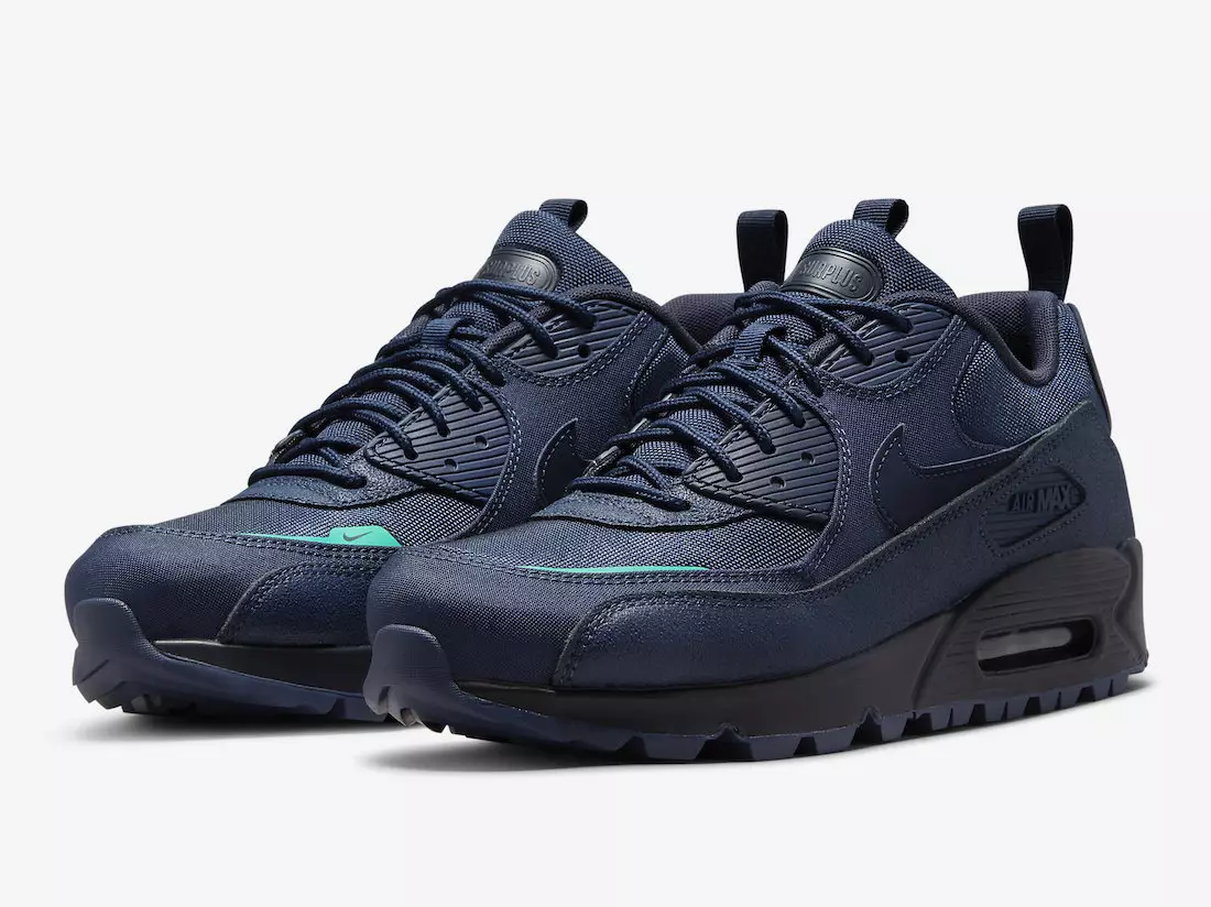 Nike Air Max 90 Surplus Midnight Navy Obsidian Hyper Jade DC9389-400 Releasedatum