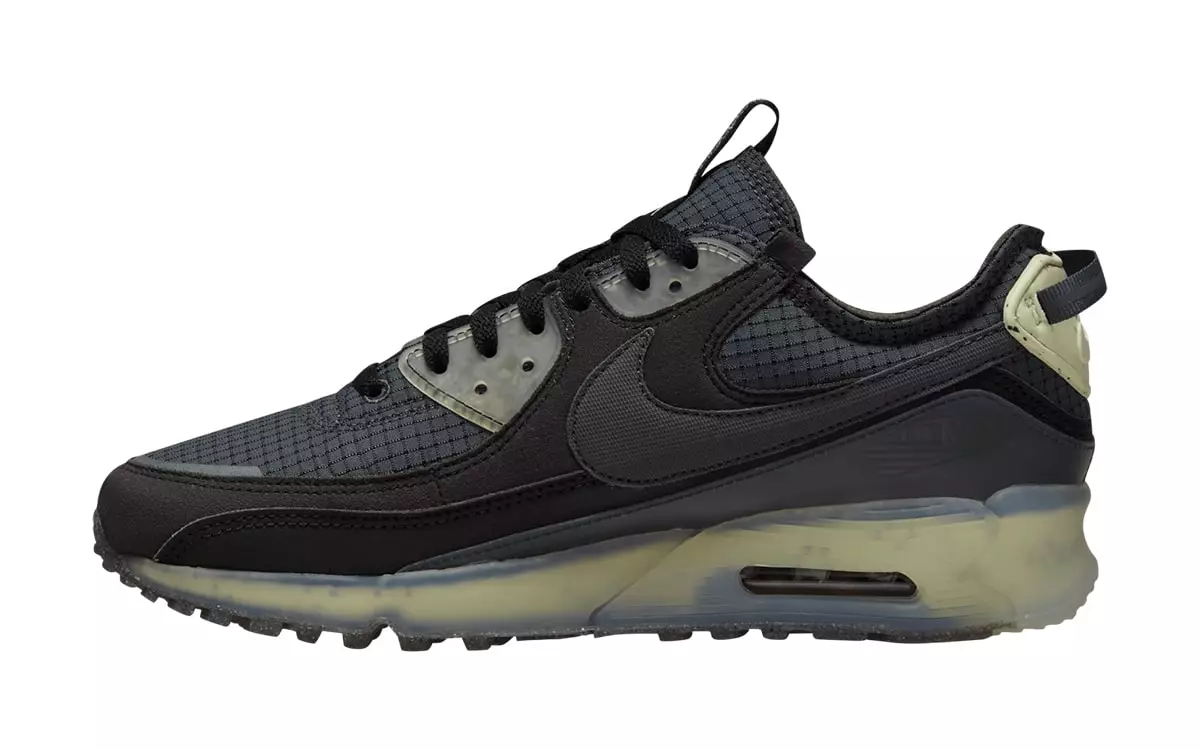 Nike Air Max 90 Terrascape juoda tamsiai pilka kalkių ledo antracito DH2973-001 išleidimo data