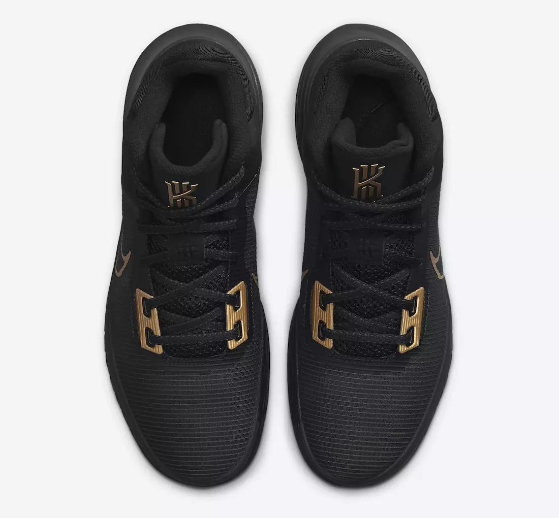 Nike Kyrie Flytrap 4 preto metálico dourado CT1972-005 Data de lançamento