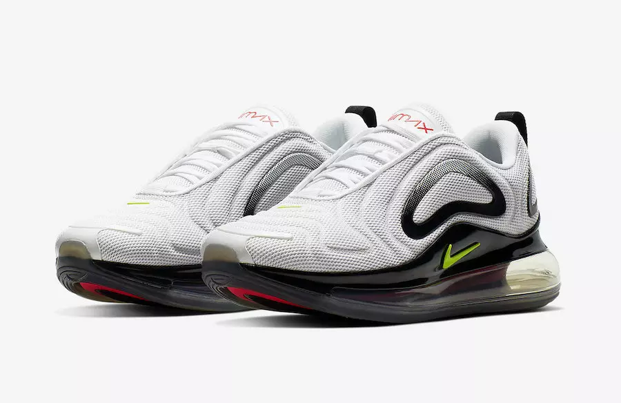 Nike Air Max 720 GS White Volt Black CJ4584-100 תאריך שחרור