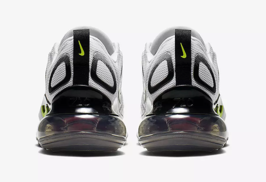 Nike Air Max 720 GS White Volt Black CJ4584-100 מעלדונג טאָג