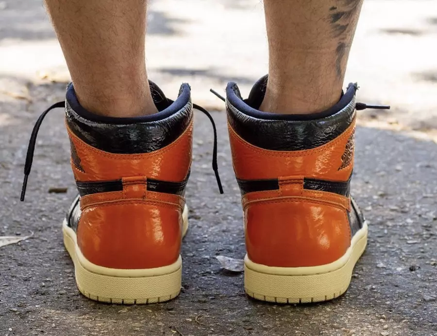 Air Jordan 1 Shattered Backboard 3.0 555088-028 2019 Data de lançamento no pé