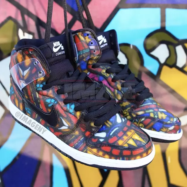 Koncepty Nike SB Dunk High Stained Glass