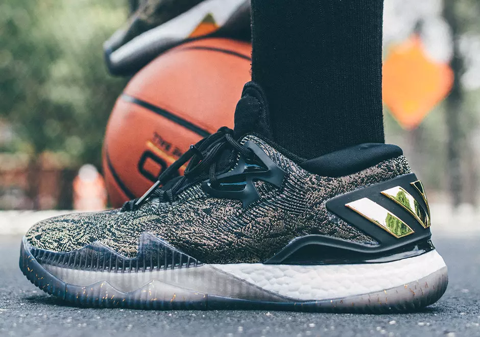 adidas Crazylight Boost 2016 Джеймс Харден қара алтын