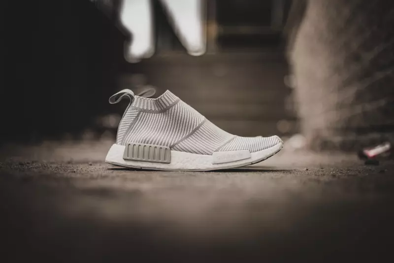 أديداس NMD City Sock Whiteout رمادي